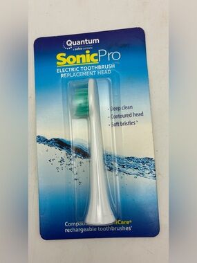 Quantum SonicPro Electric Toothbrush Replacement Head Soft Bristles New Sealed